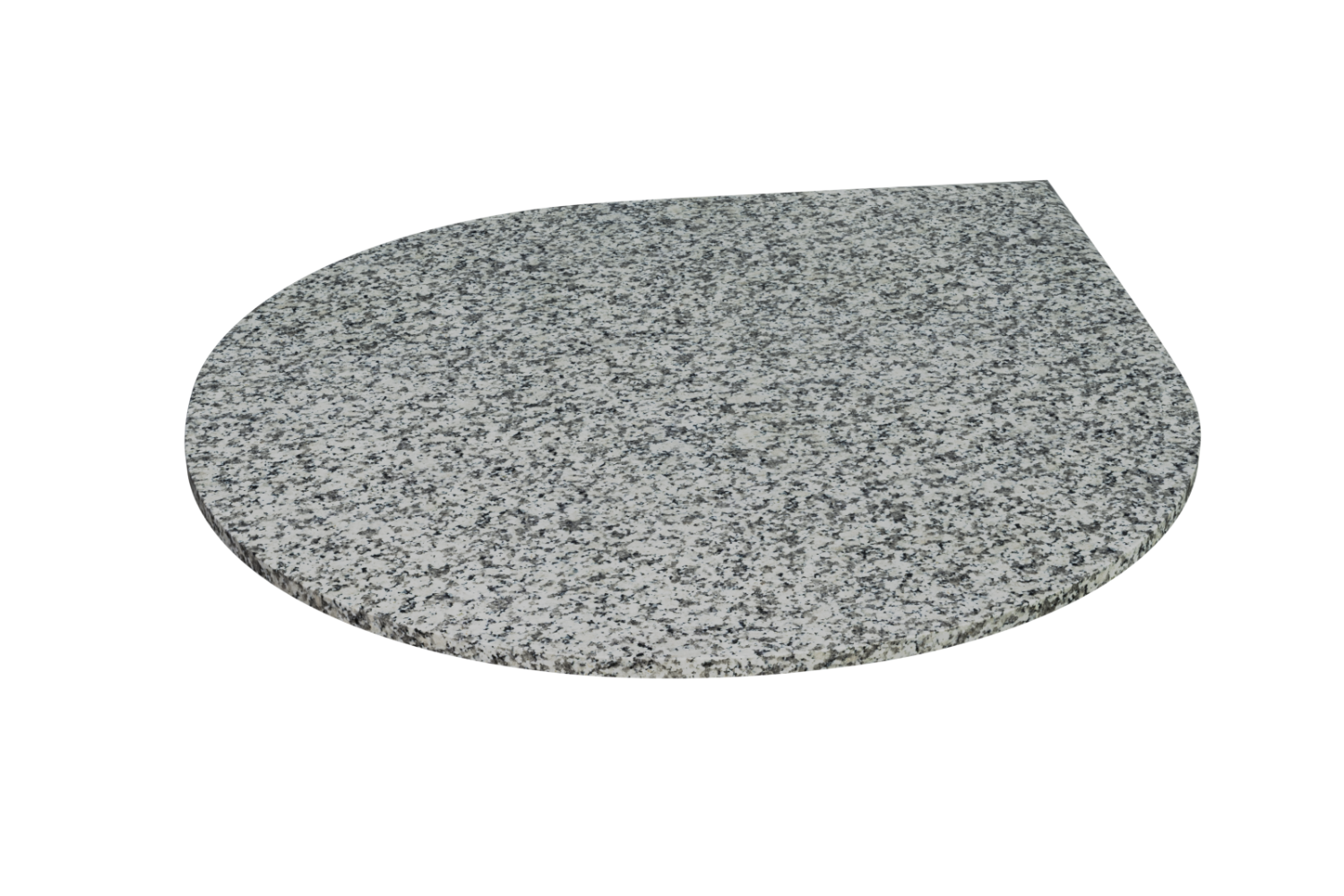 Haus Teardrop Corner Granite Hearth Lunar White