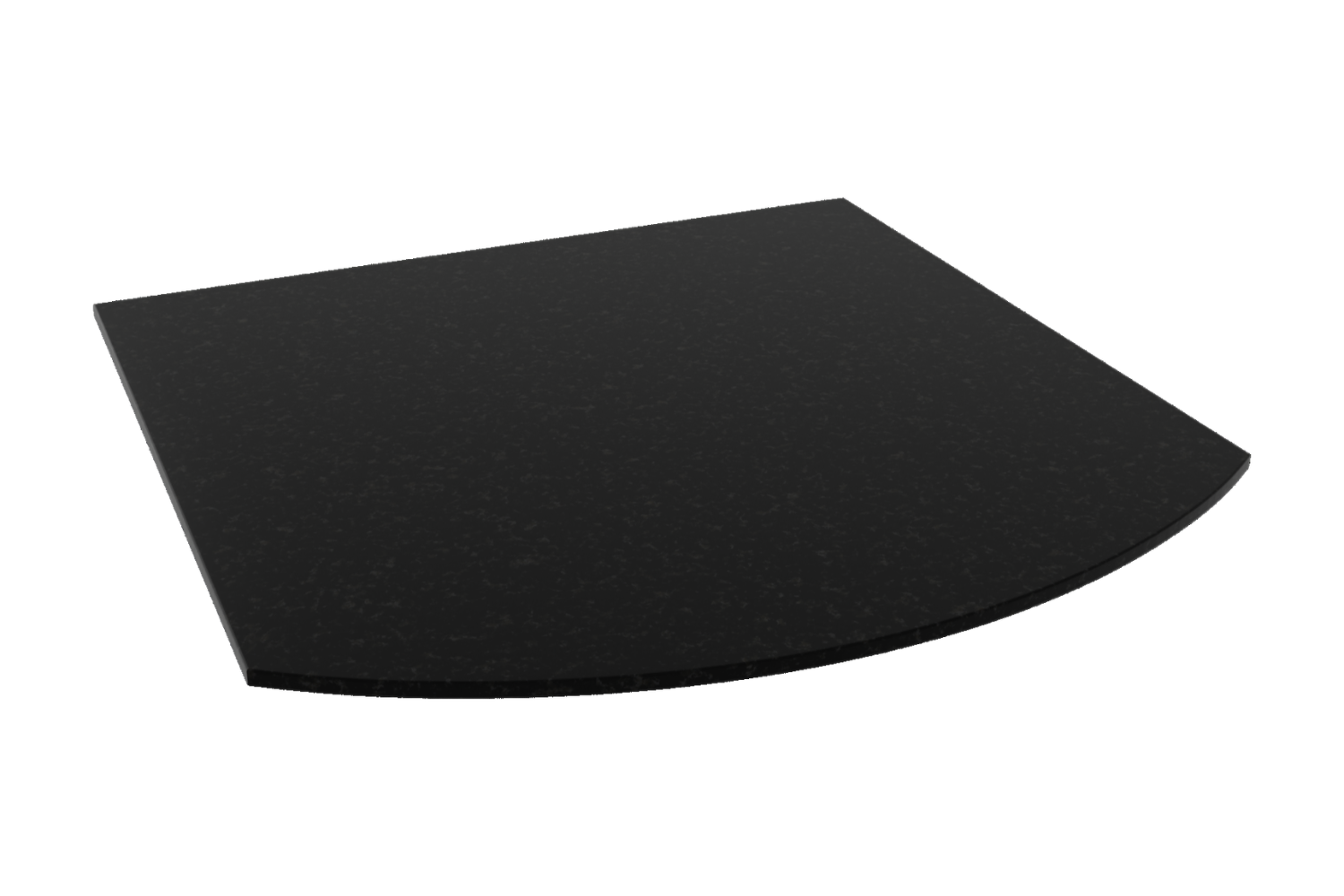 Haus Square Curved Front Granite Hearth Urban Black