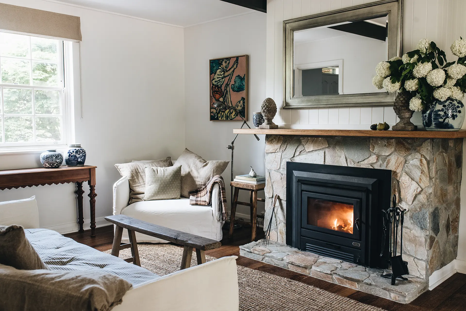 Highland Fires - Retrofitting a fireplace into a brick chimney